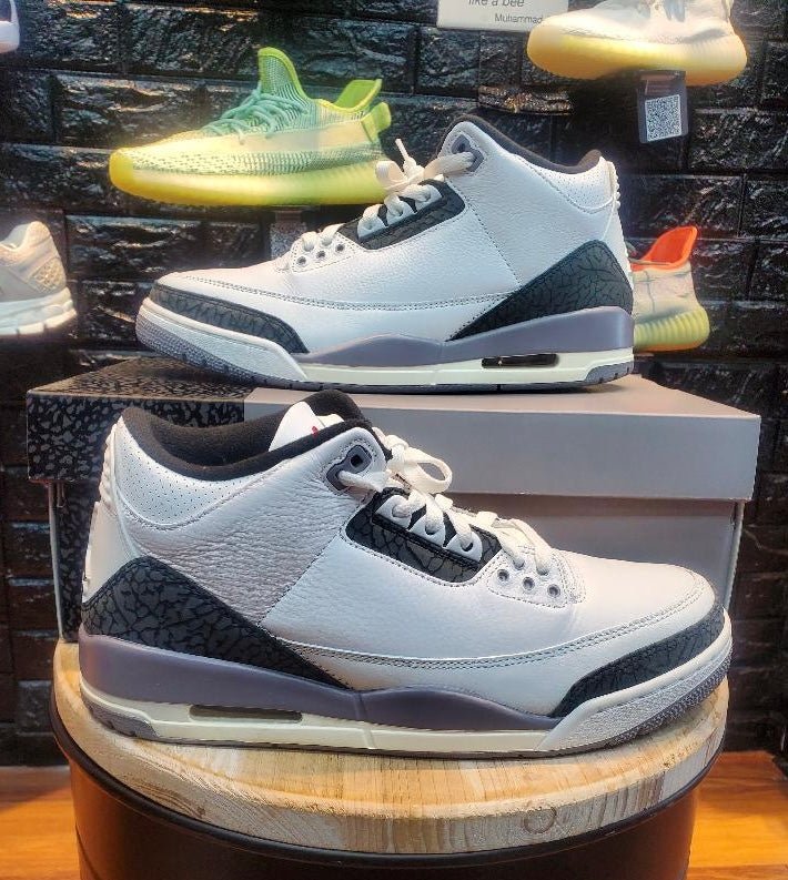 Air Jordan 3 Retro Grey Cement Gently Enjoyed Used Men 10.5