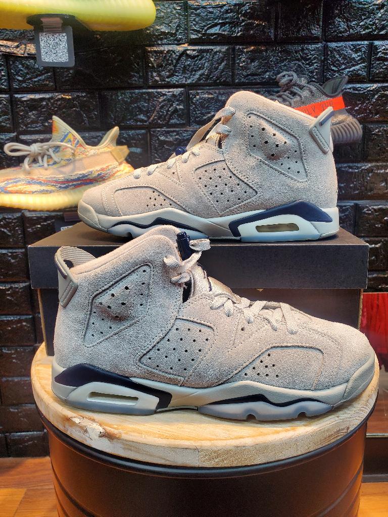 Jordan Jordan 6 Retro Georgetown Gently Enjoyed Used Grade School 7 Mid Sneaker Jawns on Fire