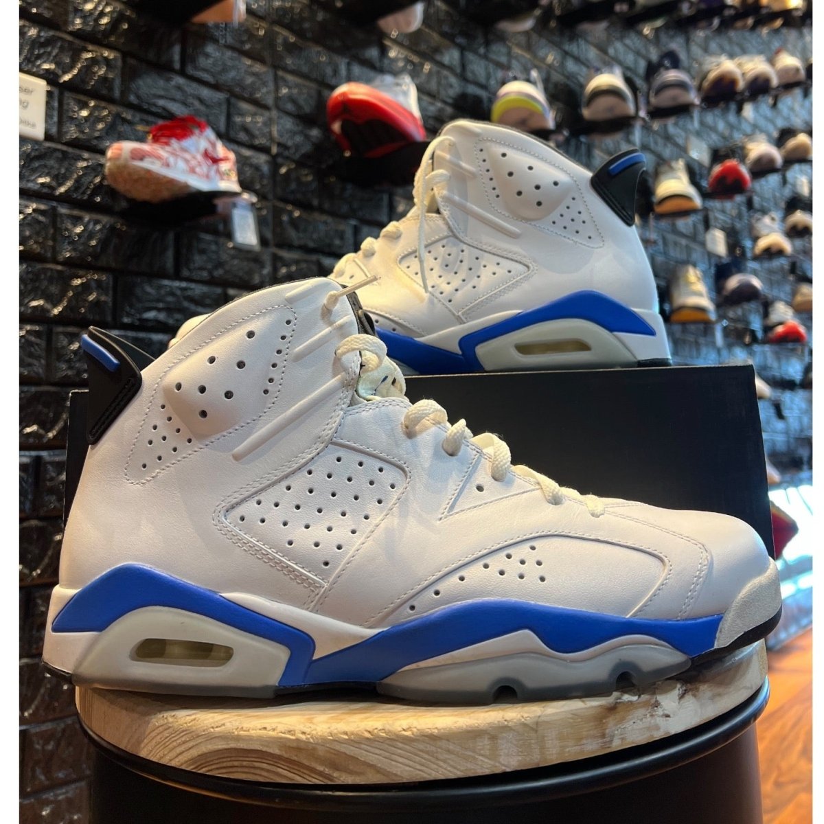 Air jordan 6 retro sport blue online