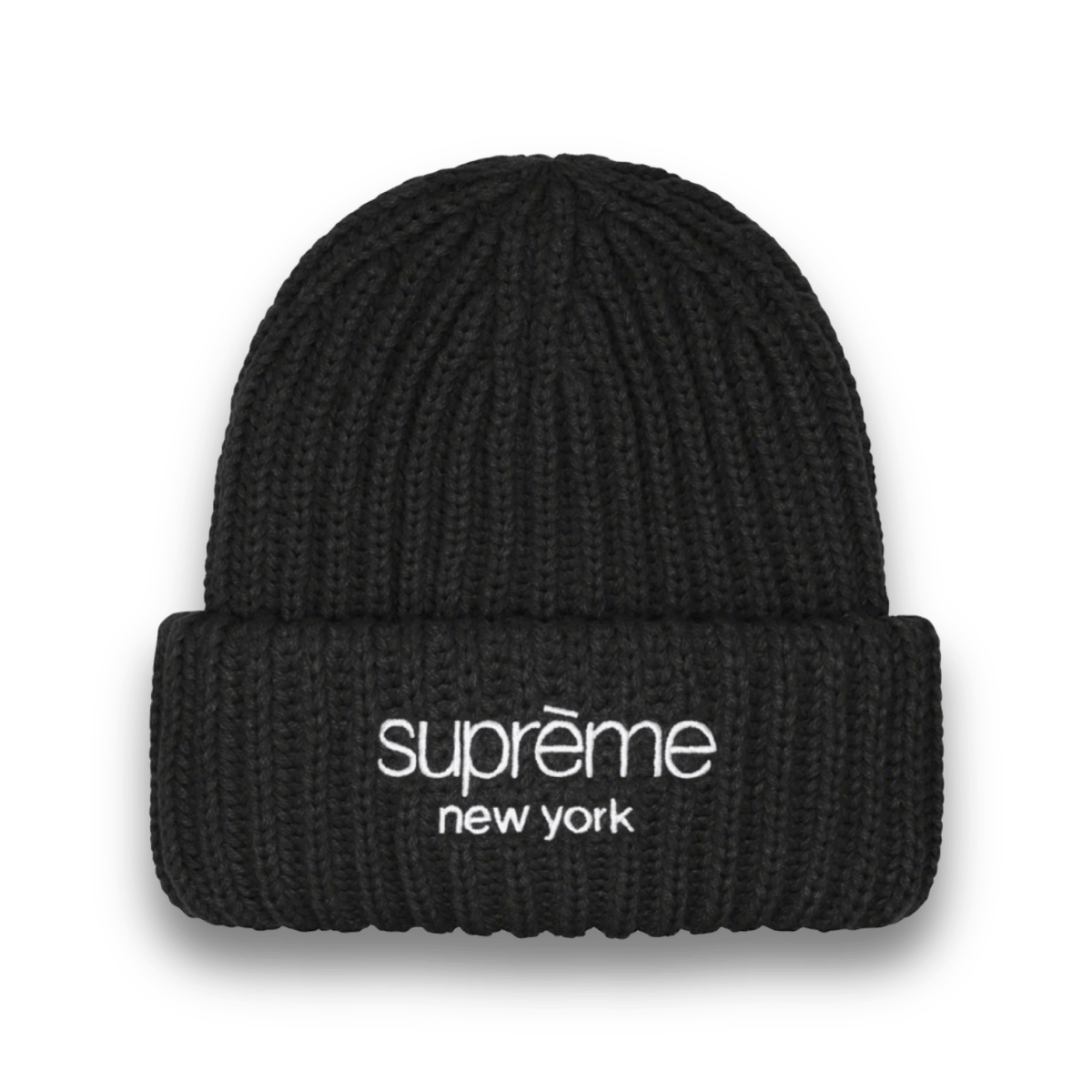 Supreme - Supreme Classic Logo Chunky Ribbed Beanie - Jawns on