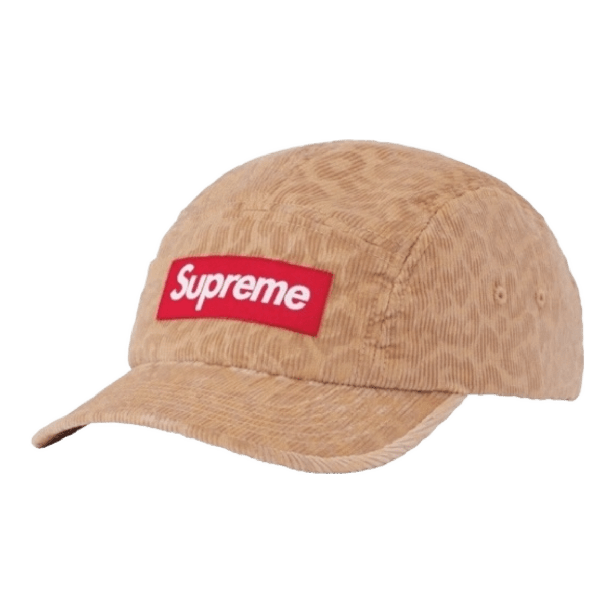 Supreme Leopard Corduroy Camp Cap Hat
