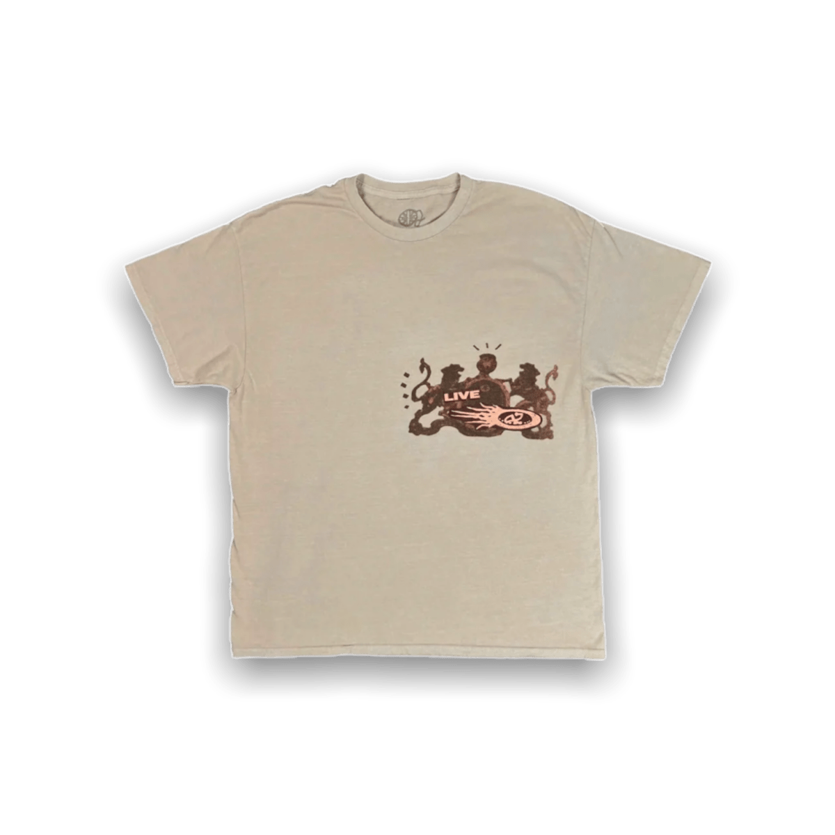 Travis Scott O2 Live T-shirt Sand