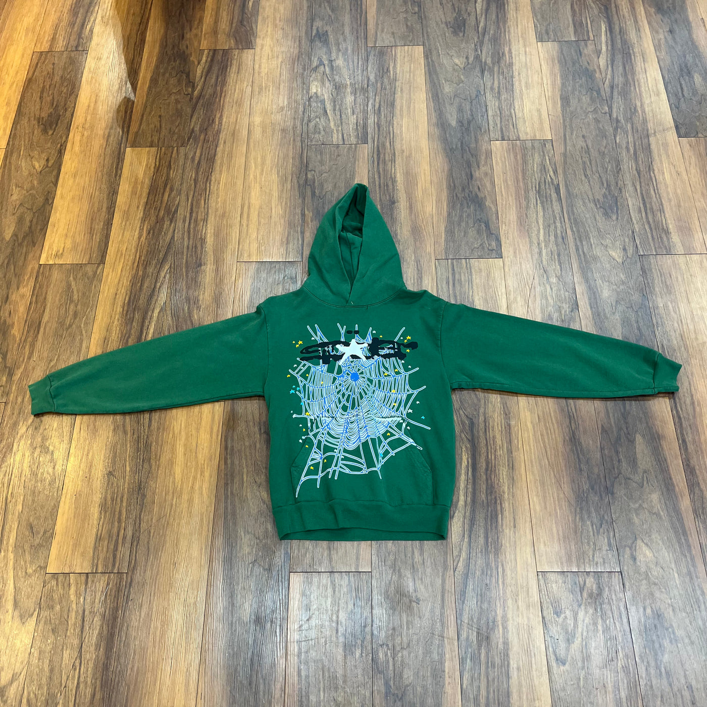 Sp5der Hoodie Web Hoodie Hunter Green - Hoodie - Jawns on Fire Sneakers & Shoes