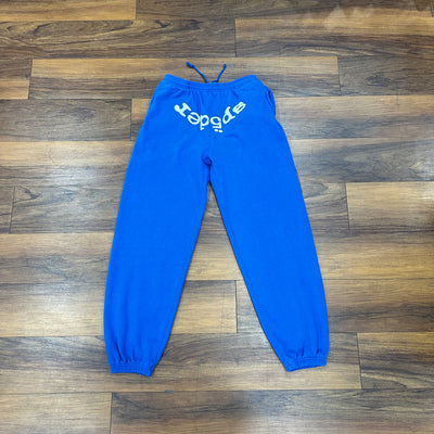 Sp5der Legacy Sweatpants - Blue - Bottoms - Jawns on Fire Sneakers & Shoes