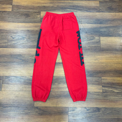 Sp5der Beluga Sweatpants 'Red/Black' - Bottoms - Jawns on Fire Sneakers & Shoes