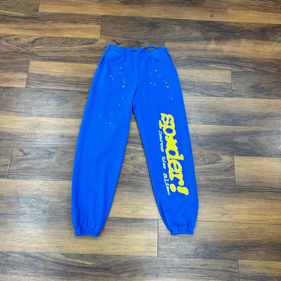 Sp5der OG Sweat Pants 'Blue' - Bottoms - Jawns on Fire Sneakers & Shoes