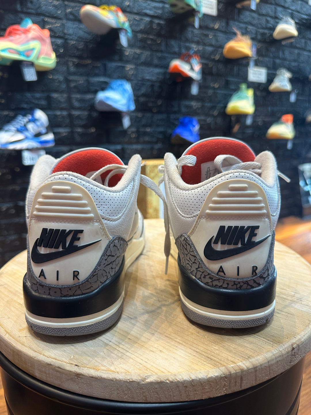 Jordan Air Jordan 3 Retro White Cement Reimagined Gently Enjoyed Used Men 5.5 Mid Sneaker Jawns on Fire