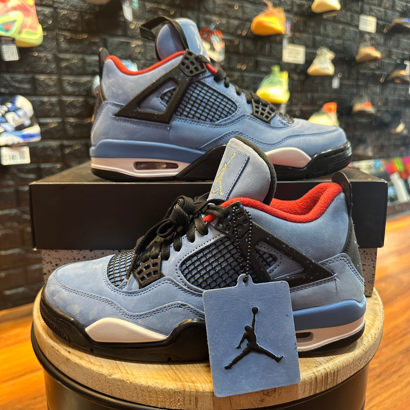 Air Jordan 4 Retro x Travis Scott Cactus Jack Gently Enjoyed Used Men 7.5