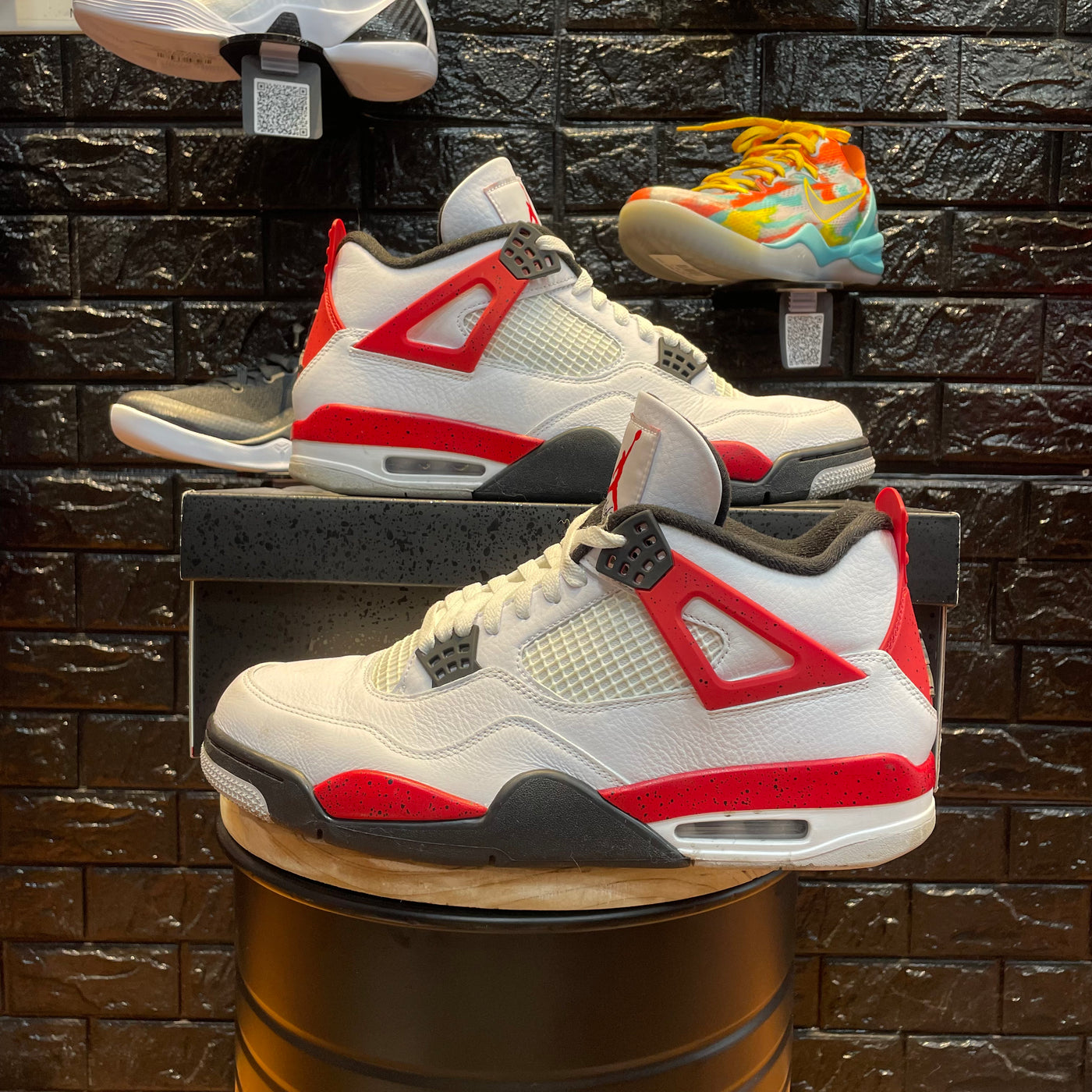 Air Jordan 4 Retro 'Red Cement' - Gently Enjoyed (Used) - Men 12