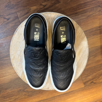 Louis Vuitton x NBA Ollie Slip On Black - Gently Enjoyed (Used) Men 10.5