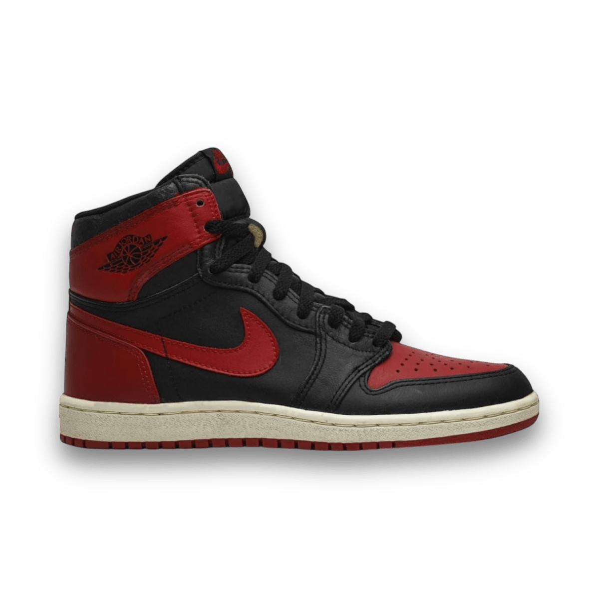 Air Jordan 1 High 'Bred' 1985 - Gently Enjoyed (Used) Men 8.5 - Rep Box - High Sneaker - Jawns on Fire Sneakers & Shoes