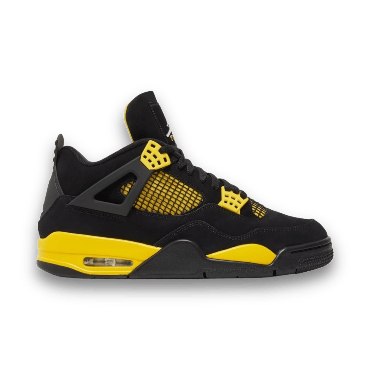 Air Jordan 4 Retro Yellow & Black 'Thunder' 2023 - Mid Sneaker - Jawns on Fire Sneakers & Shoes