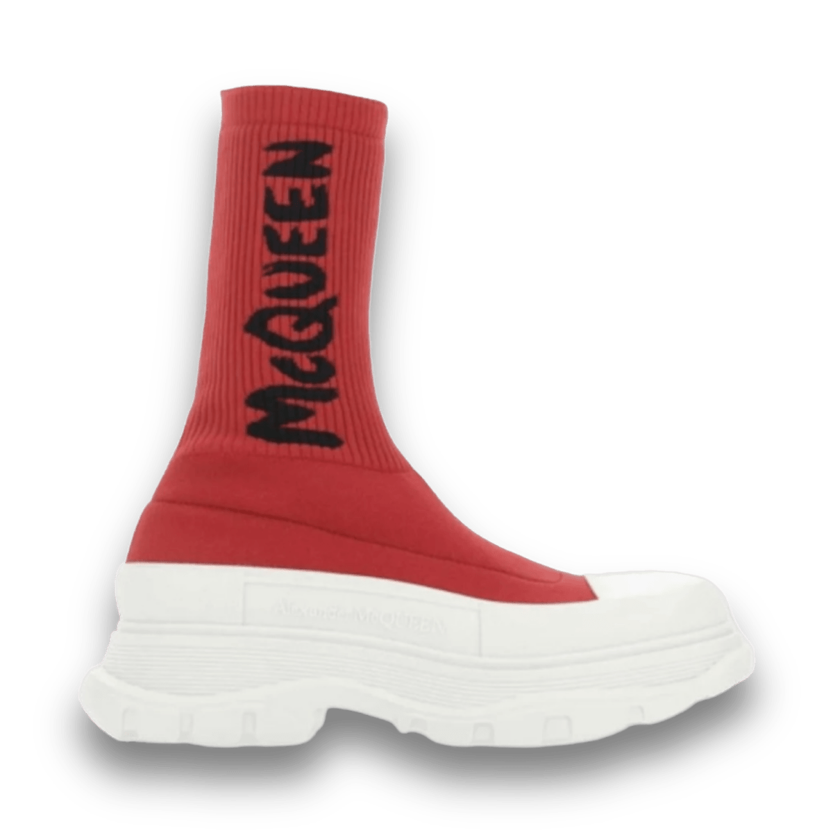 Alexander McQueen Logo Intarsia Chunky Sock Sneaker - Women - Low Sneaker - Jawns on Fire Sneakers & Shoes