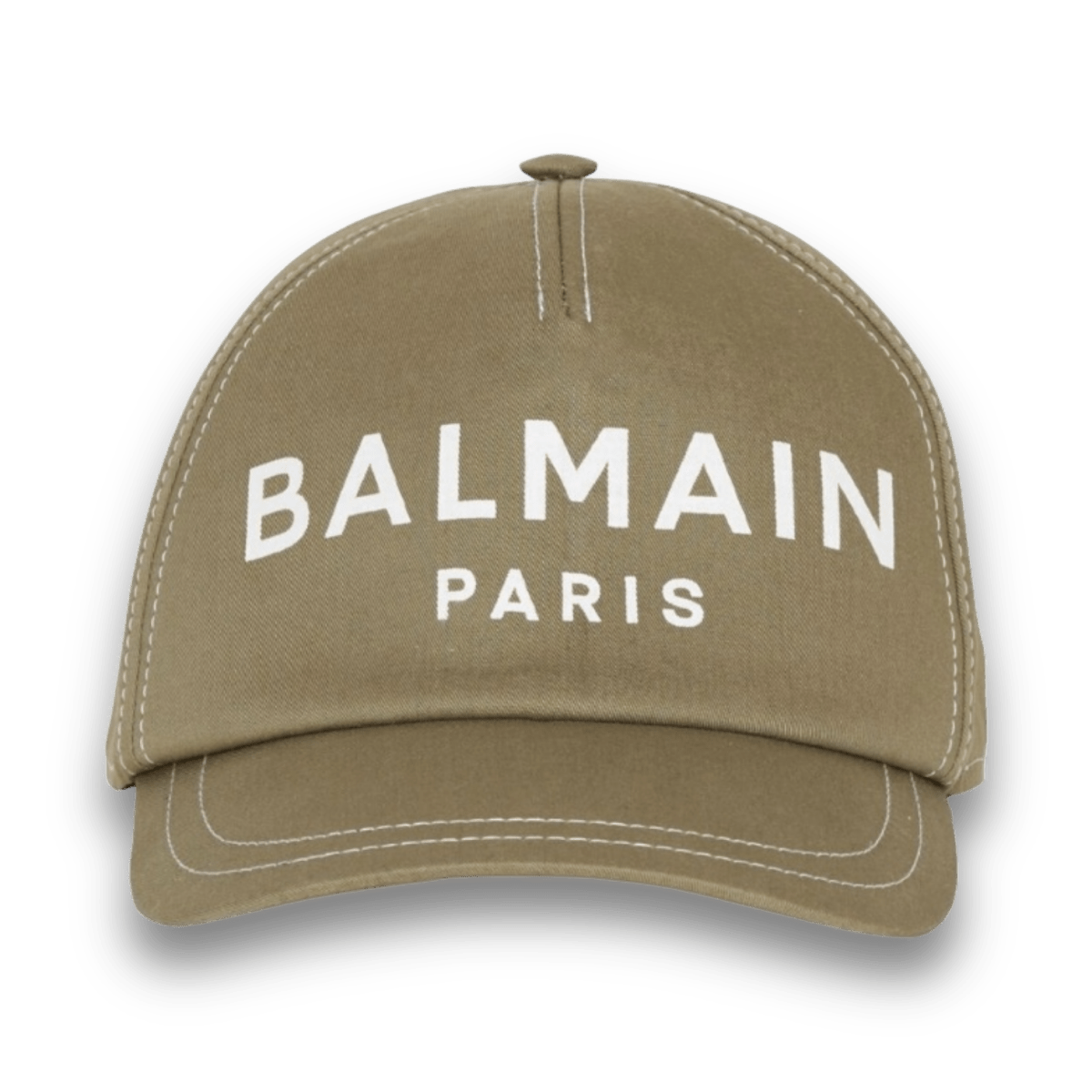 Balmain Logo Embroidered Baseball Cap - Tan - Headwear - Jawns on Fire Sneakers & Shoes