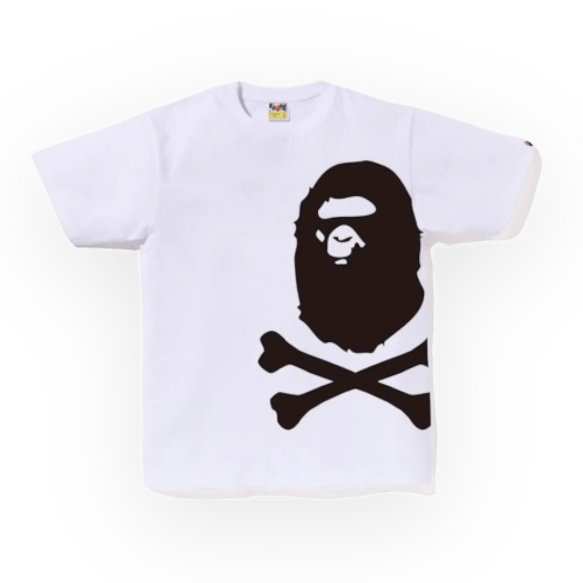 BAPE Big Ape Crossbone Pigment Print Tee - White - T - Shirt - Jawns on Fire Sneakers & Shoes