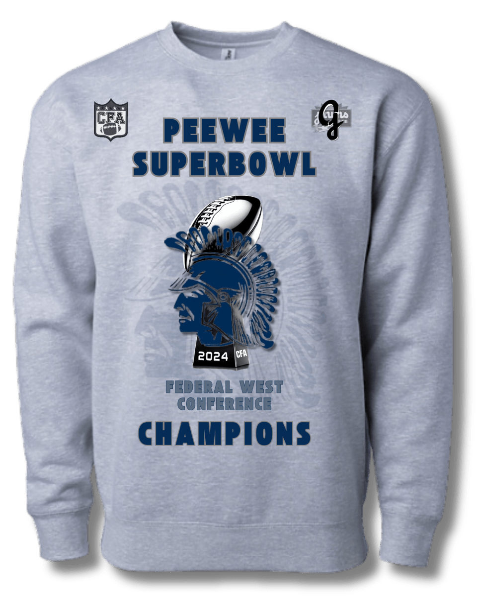 CFA Superbowl Champions - Federal West - Peewee - Chambersburg - Short Sleeve - Jawns on Fire Sneakers & Shoes