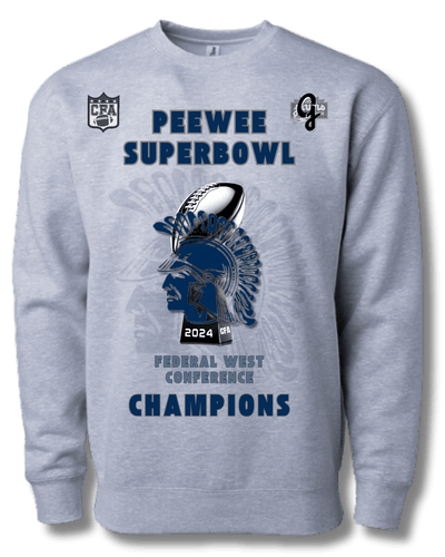 CFA Superbowl Champions - Federal West - Peewee - Chambersburg - Short Sleeve - Jawns on Fire Sneakers & Shoes