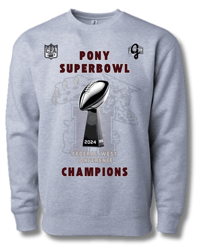 CFA Superbowl Champions - Federal West - Pony - Mechanicsburg - Short Sleeve - Jawns on Fire Sneakers & Shoes