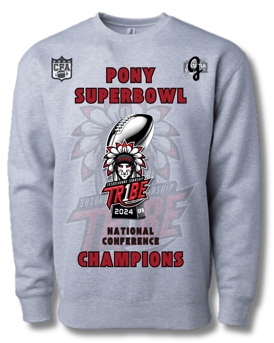 CFA Superbowl Champions - National - Pony - Susquehanna Tribe - Short Sleeve - Jawns on Fire Sneakers & Shoes