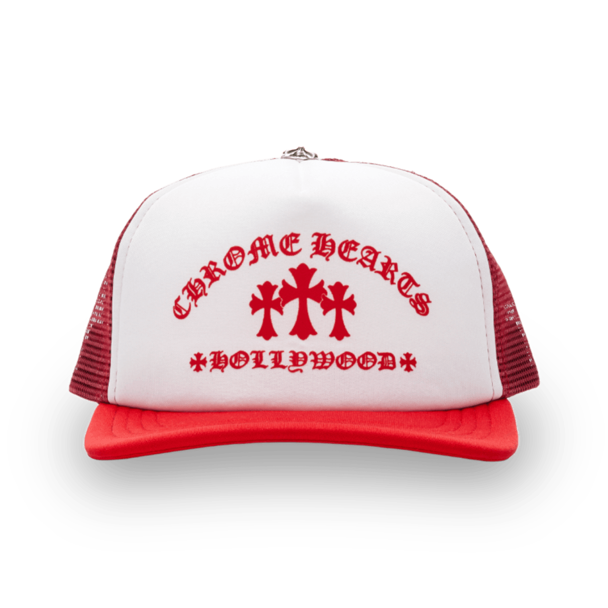 Chrome Hearts King Taco Red Trucker Snap Back Hat - Headwear - Jawns on Fire Sneakers & Shoes