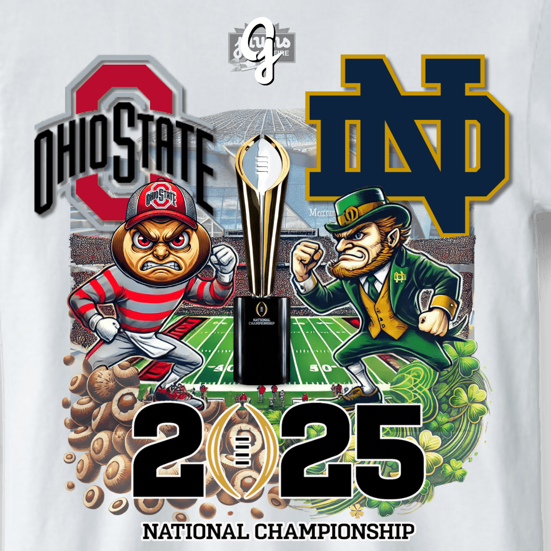 College Football Championship - ND vs OSU - Original Jawns Exclusive - Short Sleeve - Jawns on Fire Sneakers & Shoes