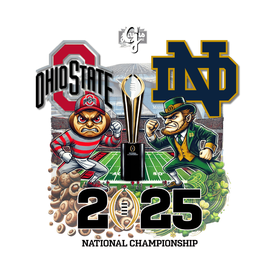 College Football Championship - ND vs OSU - Original Jawns Exclusive - Short Sleeve - Jawns on Fire Sneakers & Shoes