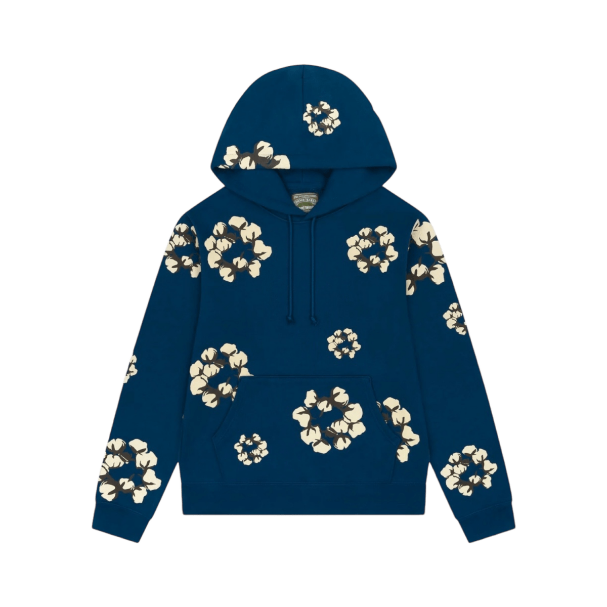 Denim Tears Cactus Wreath Hoodie Navy - Hoodie - Jawns on Fire Sneakers & Shoes