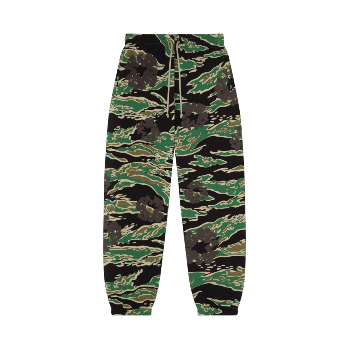 Denim Tears Green Camo Cotton Wreath Sweatpants - Bottoms - Jawns on Fire Sneakers & Shoes