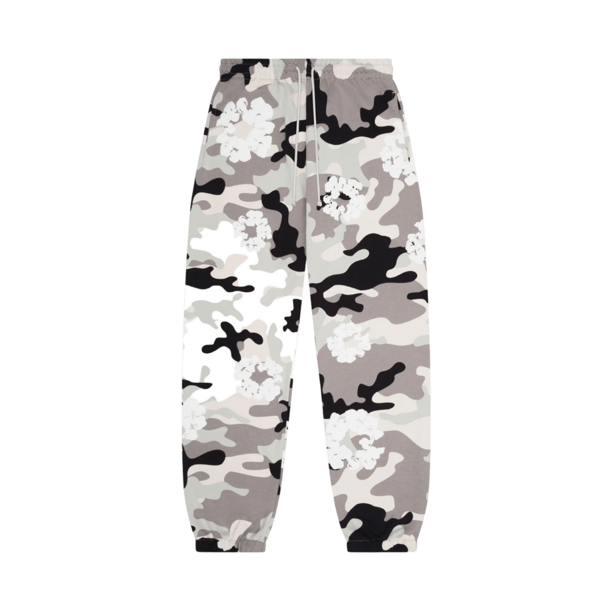 Denim Tears White Camo Cotton Wreath Sweatpants - Bottoms - Jawns on Fire Sneakers & Shoes