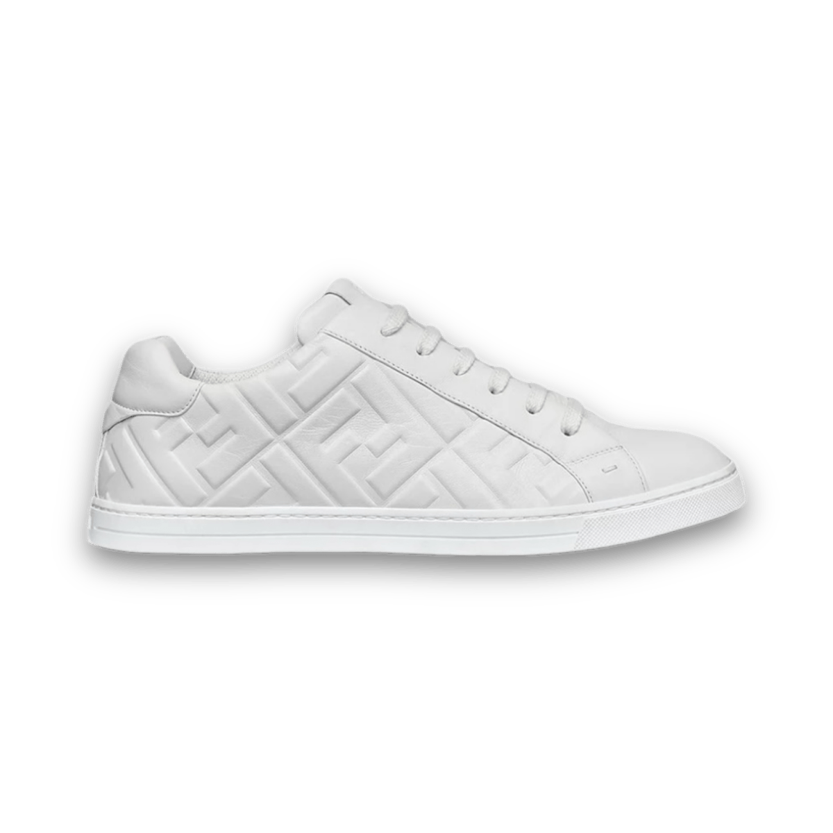 Fendi Nappa Leather Low '3D Macro FF - White' - Low Sneaker - Jawns on Fire Sneakers & Shoes