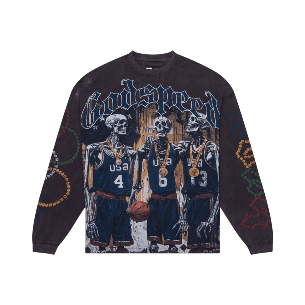 GodSpeed Dream Team '24' Long Sleeve Thermal - Navy - T-Shirt - Jawns on Fire Sneakers & Shoes