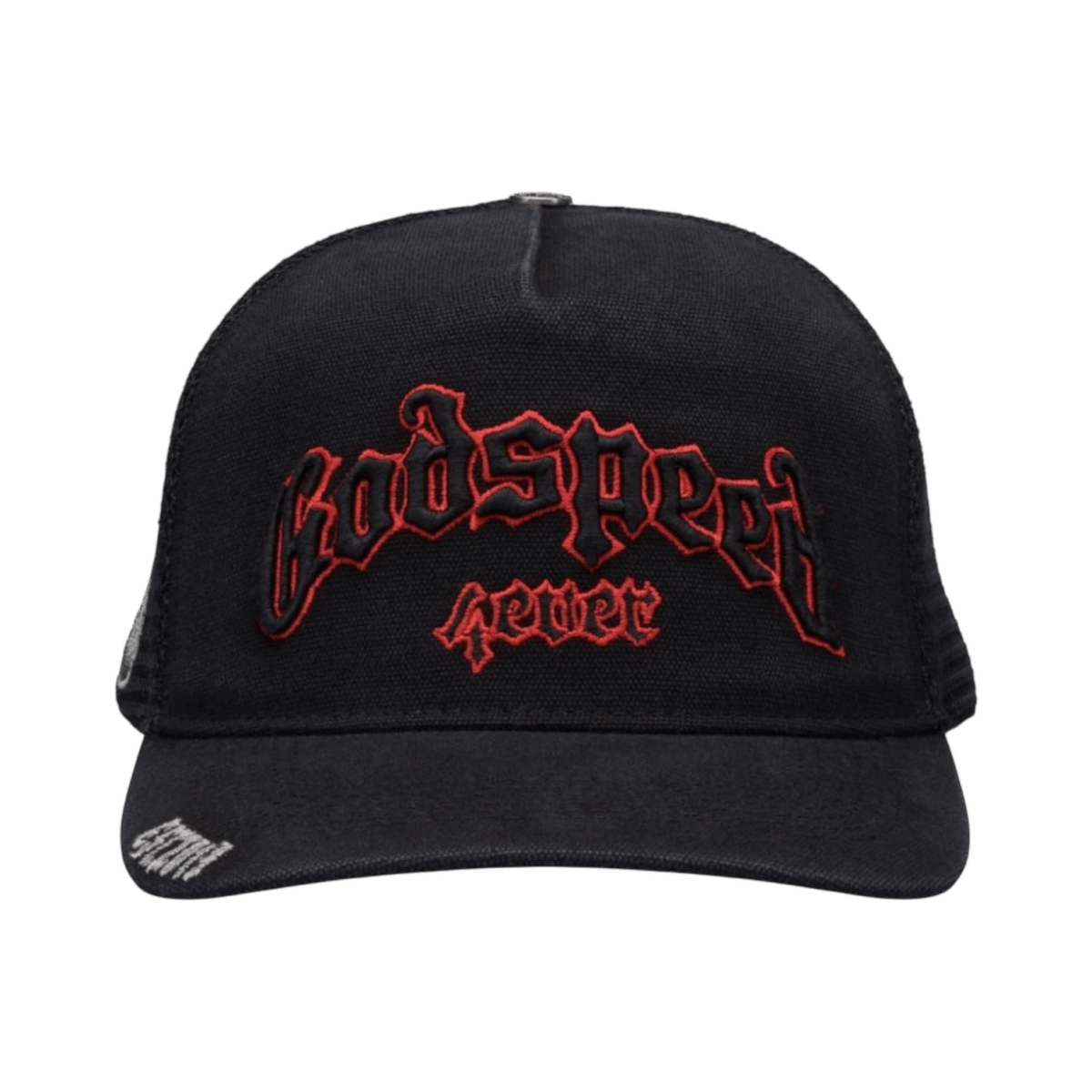 GodSpeed Forever Trucker Hat - Black/Red - Hats - Jawns on Fire Sneakers & Shoes