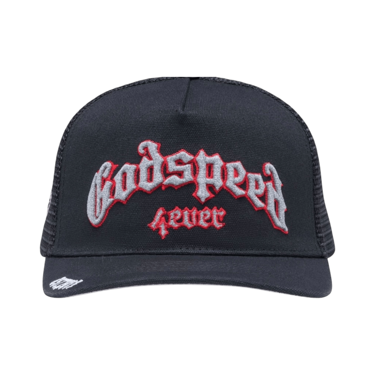 GodSpeed Forever Trucker Hat - Black/Red/Silver - Hats - Jawns on Fire Sneakers & Shoes