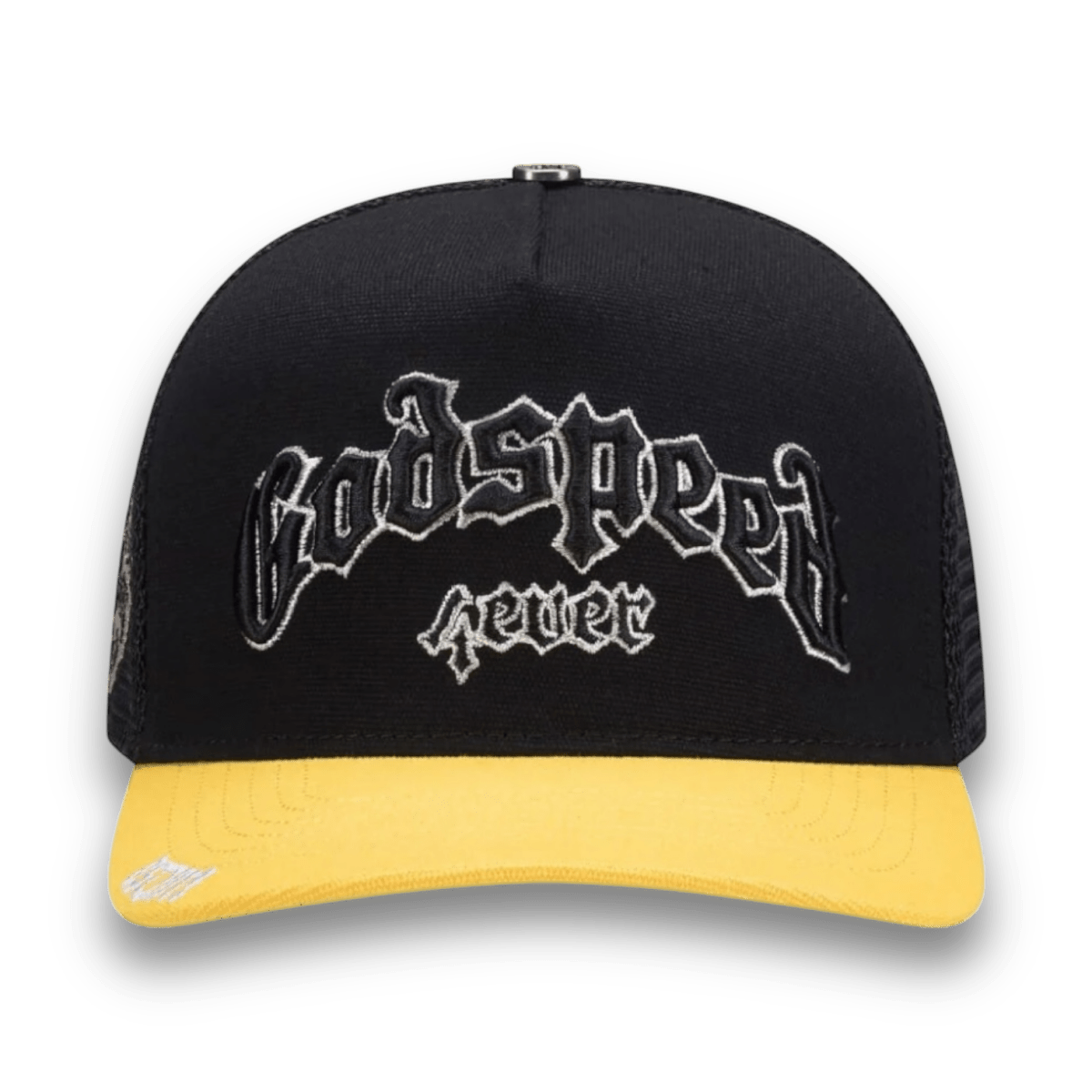 GodSpeed Forever Trucker Hat - Black/Red/Yellow - Hats - Jawns on Fire Sneakers & Shoes