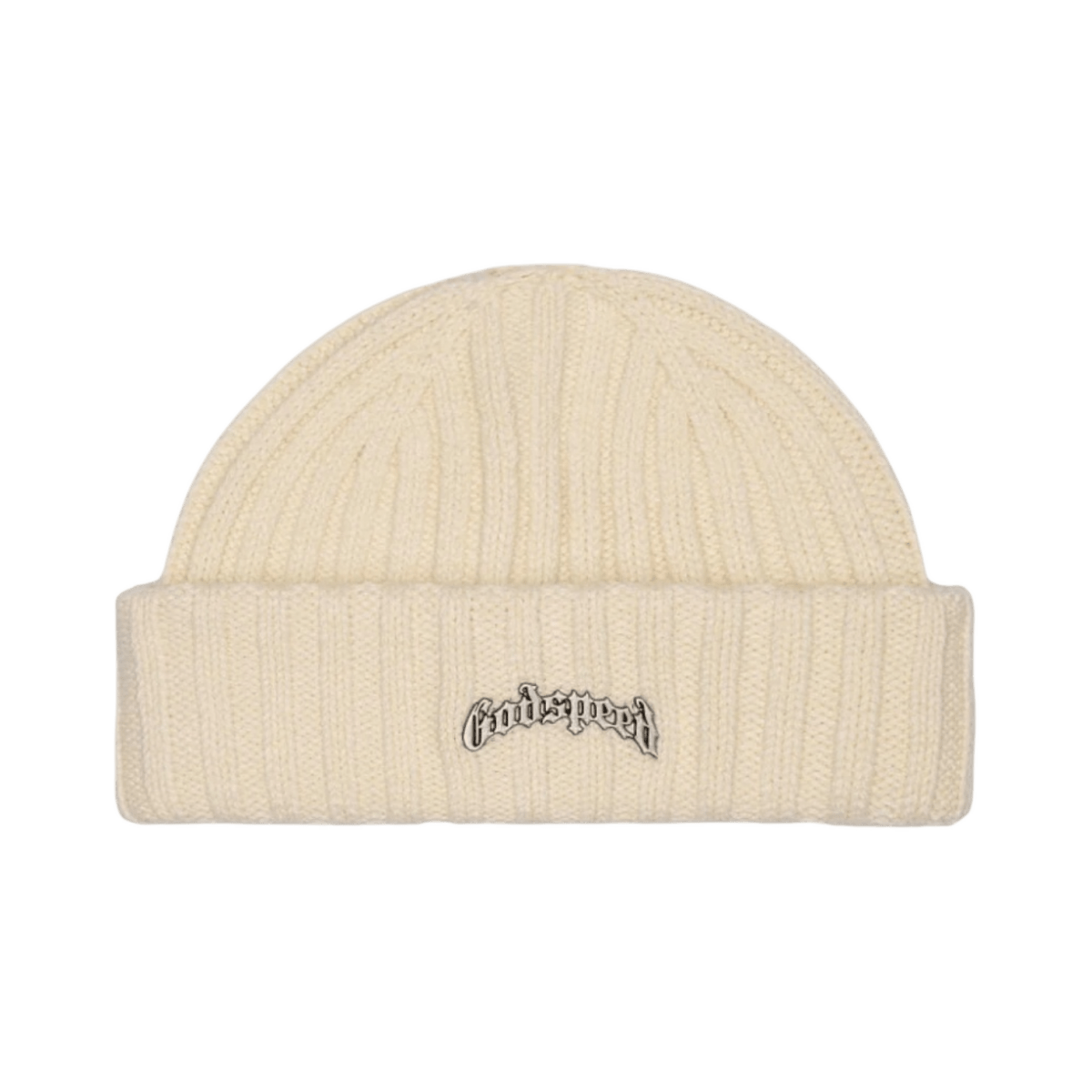 GodSpeed OG Logo Emblem Beanie - Cream - Headwear - Jawns on Fire Sneakers & Shoes