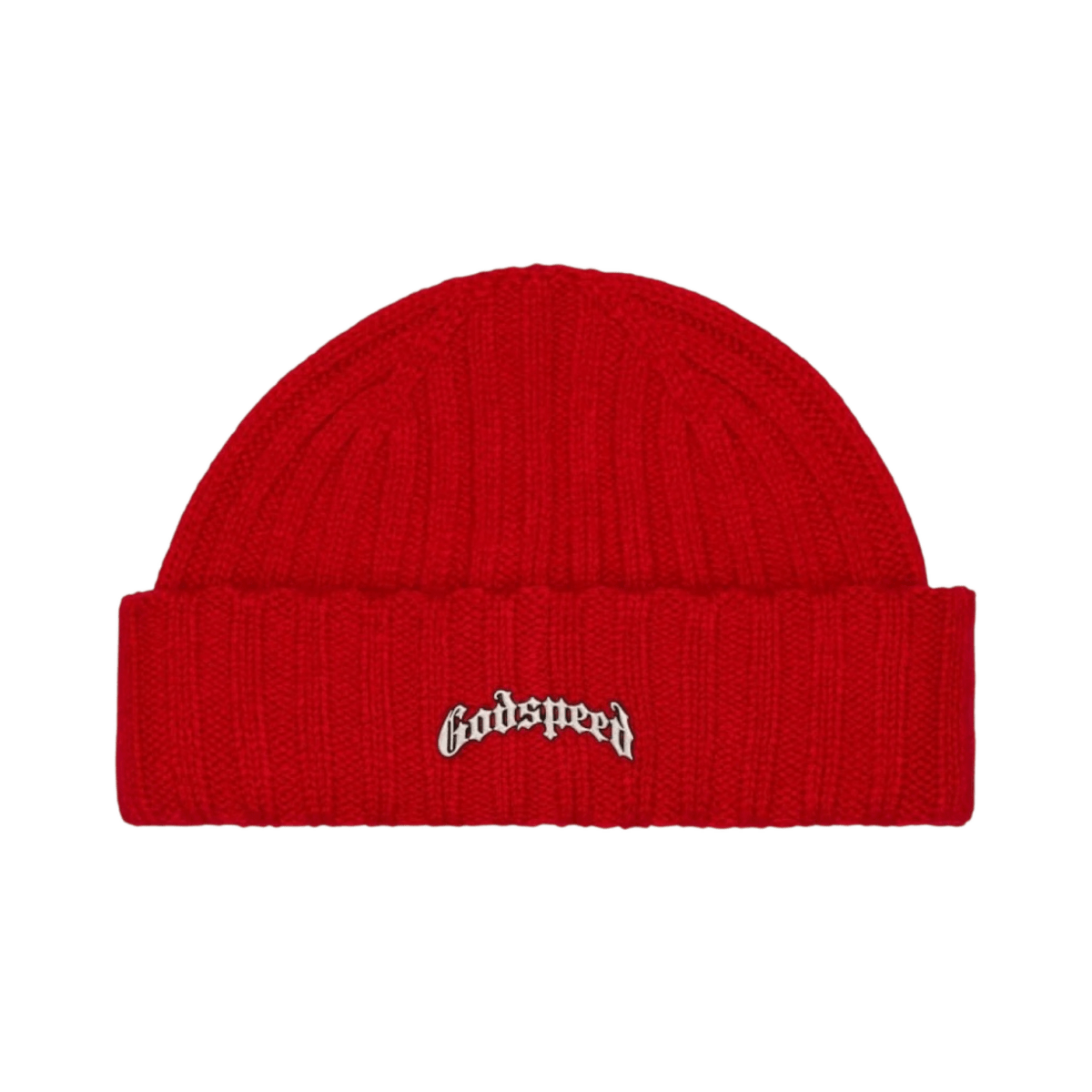 GodSpeed OG Logo Emblem Beanie - Red - Headwear - Jawns on Fire Sneakers & Shoes