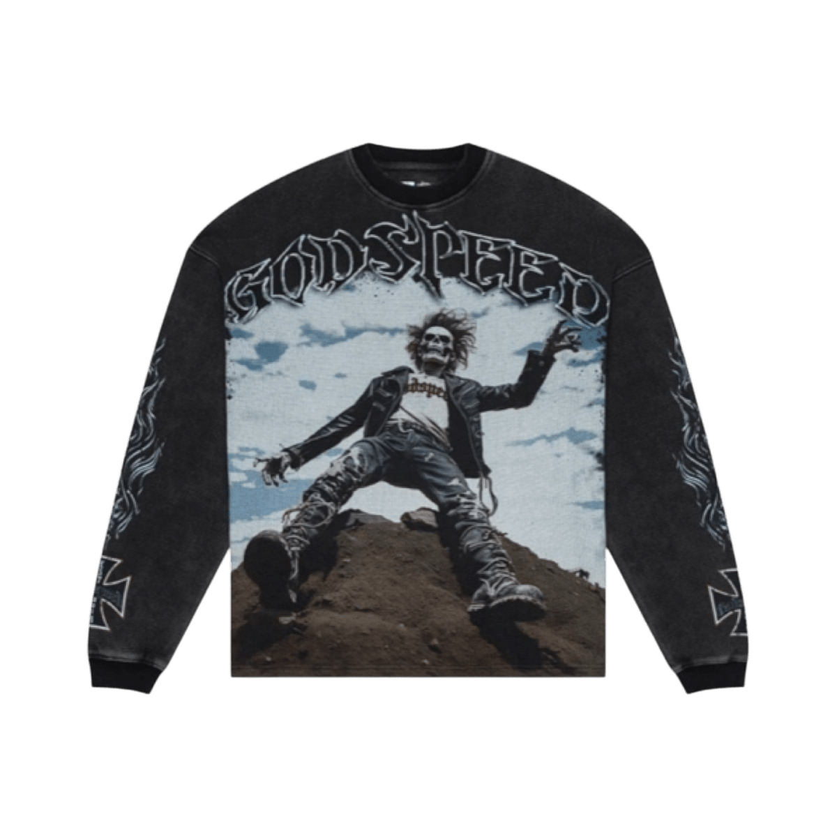 GodSpeed Rocker Thermal Long Sleeve - Black - T-Shirt - Jawns on Fire Sneakers & Shoes