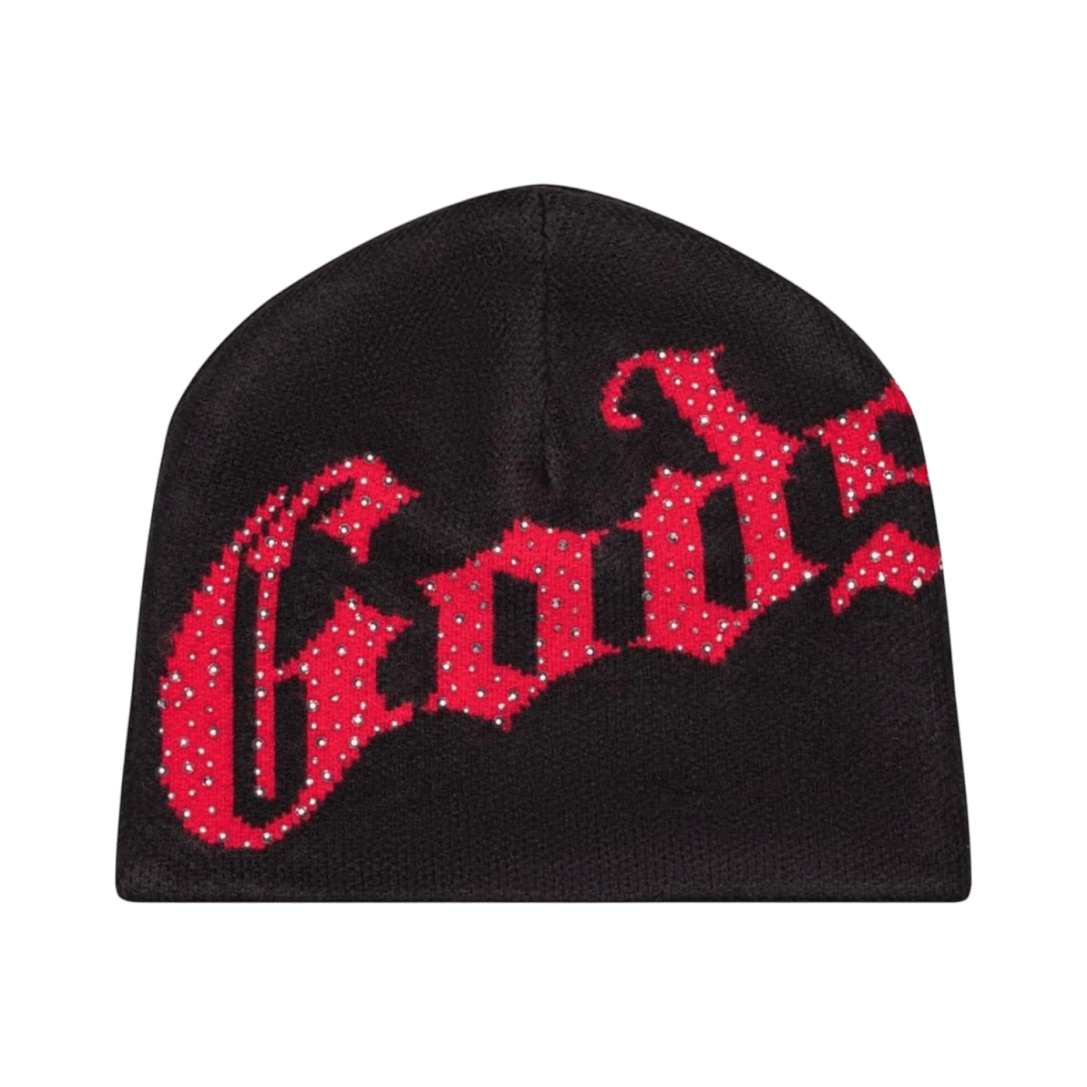 GodSpeed Studded Beanie - Black/Red - Headwear - Jawns on Fire Sneakers & Shoes