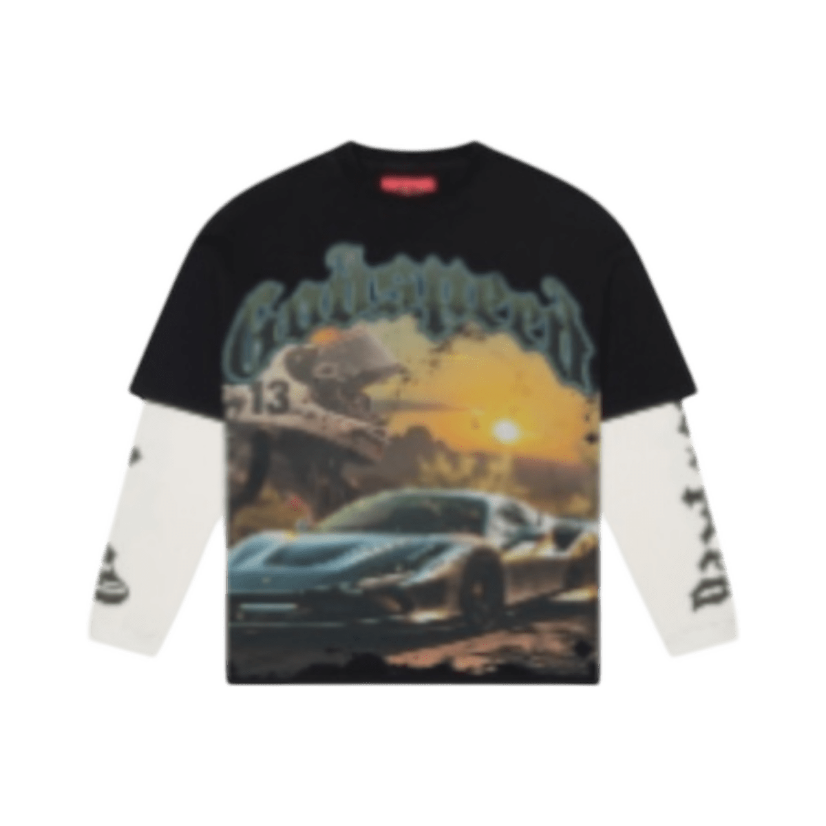 GodSpeed Sunset Drift Long Sleeve T-Shirt - Black - T-Shirt - Jawns on Fire Sneakers & Shoes