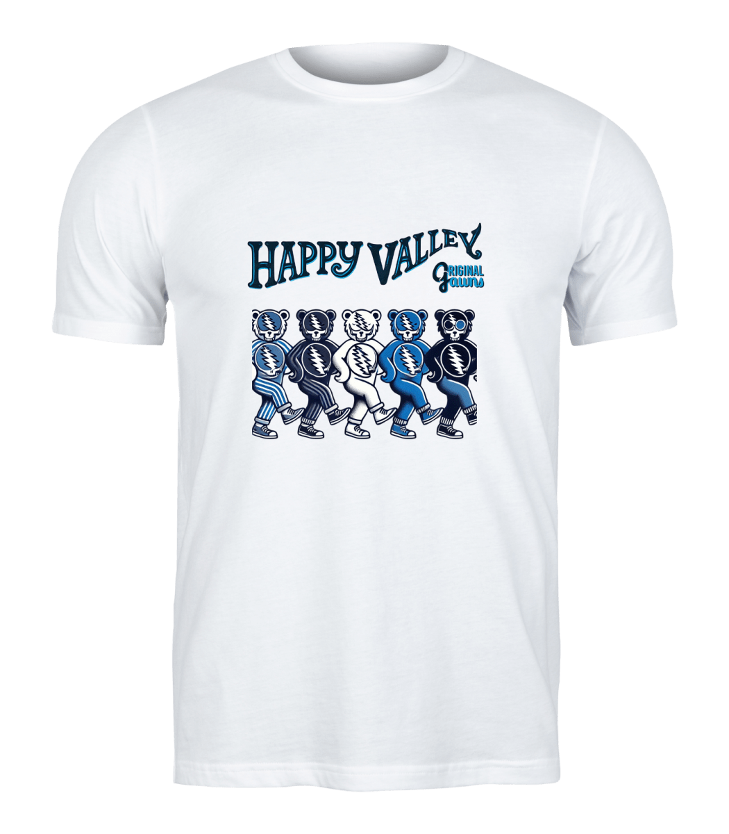 Happy Valley Dancing Bears - Original Jawns White T-Shirt - Short Sleeve - Jawns on Fire Sneakers & Shoes