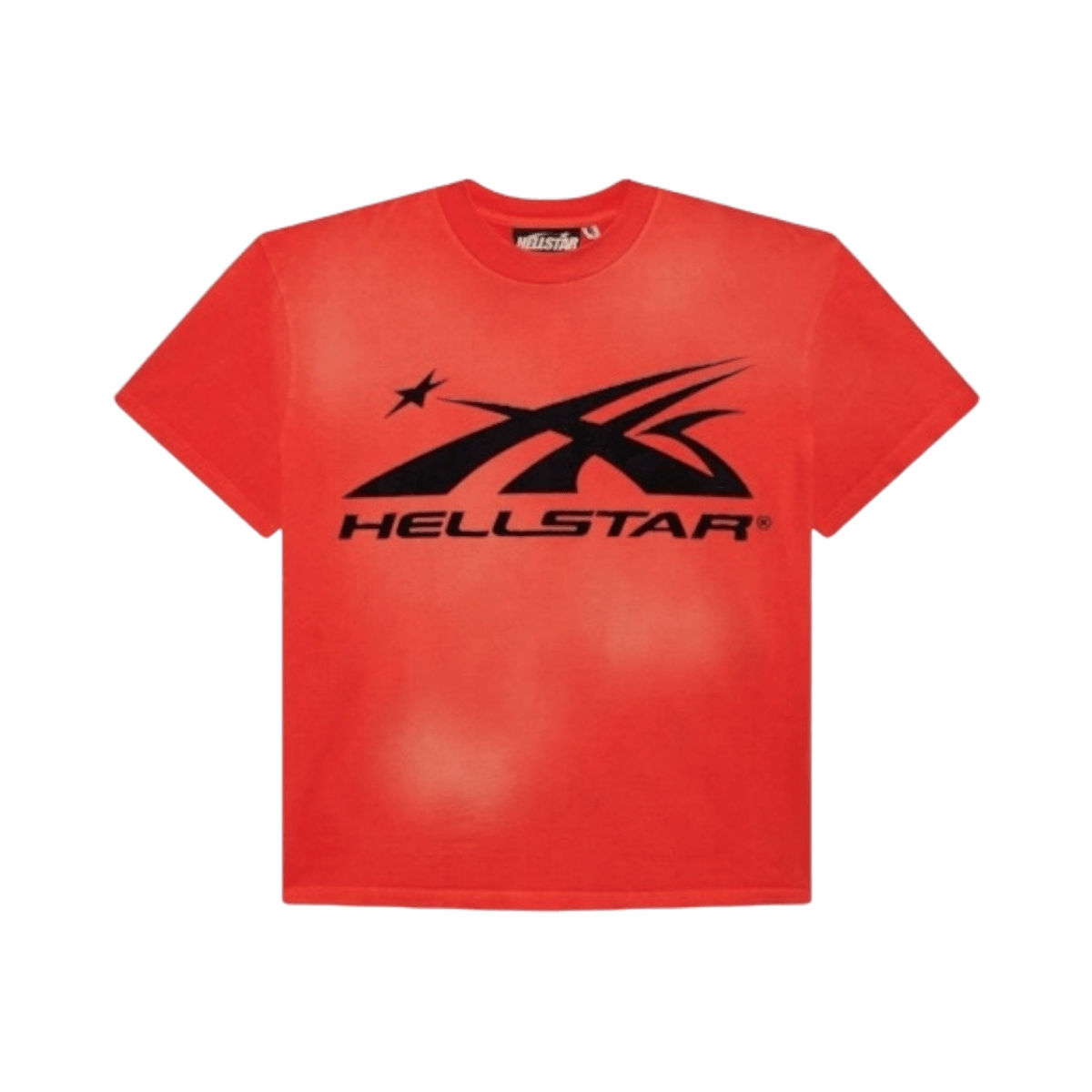 HellStar Studios HellStar Studios Sports Logo T-Shirt - Red Apparel & Accessories  Clothing  Shirts & Tops available at Jawns on Fire Sneaker & Streetwear Boutique. All items come with our industry leading Double Your Money Back Authenticity Guarantee.