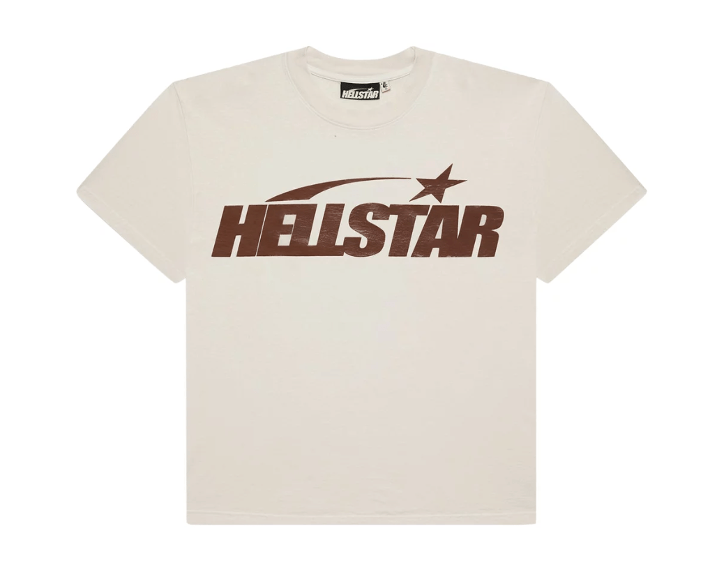 HS Classic T-Shirt (Gel Print) 'White/Brown' - T-Shirt - Jawns on Fire Sneakers & Shoes