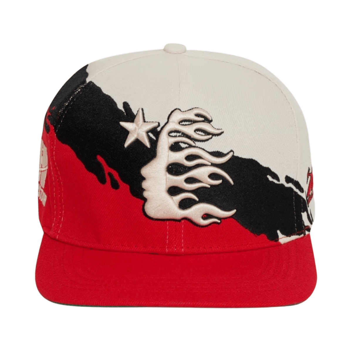 HS Studios Paintbrush Snapback Hat Red/Black - Headwear - Jawns on Fire Sneakers & Shoes