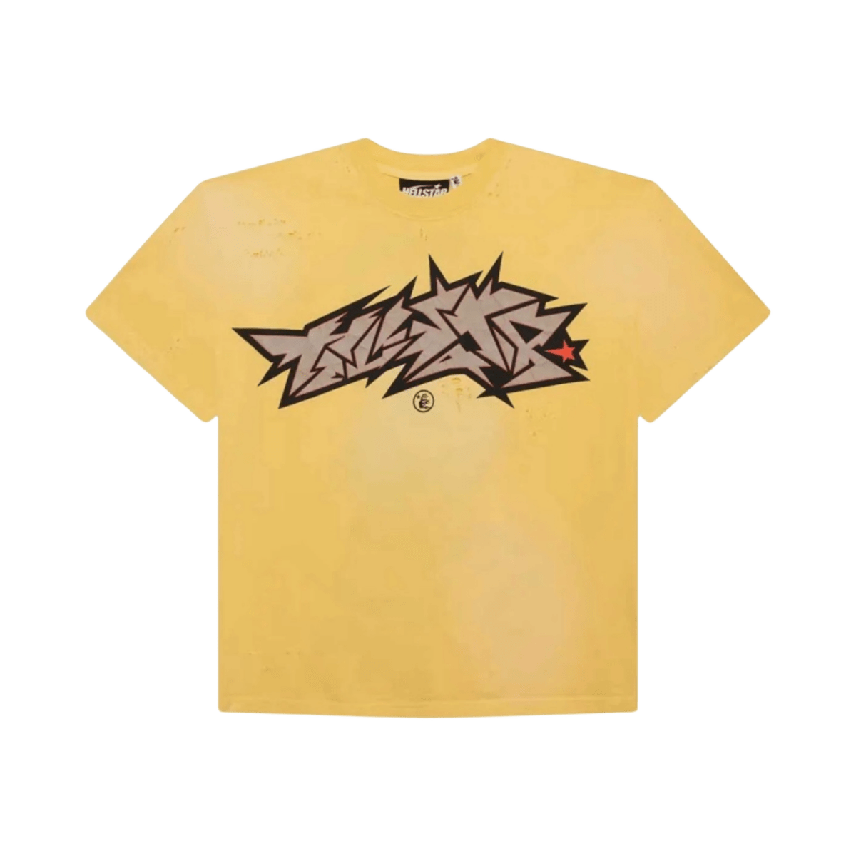 HS Studios Yellow Crack Print T-Shirt - T-Shirt - Jawns on Fire Sneakers & Shoes