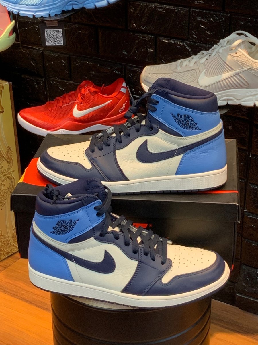 Jordan 1 retro high obsidian unc women's 7 best sale