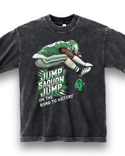 'Jump Saquon Jump' Exclusive T-Shirt or Hoodie - Short Sleeve - Jawns on Fire Sneakers & Shoes