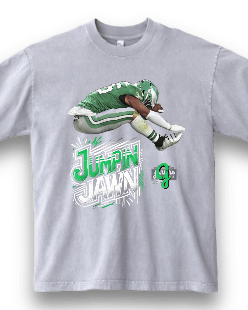 'Jumpin Jawn' Saquon Barkley Exclusive T-Shirt or Hoodie - Short Sleeve - Jawns on Fire Sneakers & Shoes