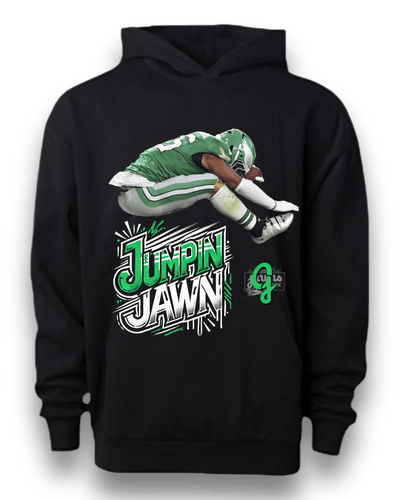 'Jumpin Jawn' Saquon Barkley Exclusive T-Shirt or Hoodie - Short Sleeve - Jawns on Fire Sneakers & Shoes