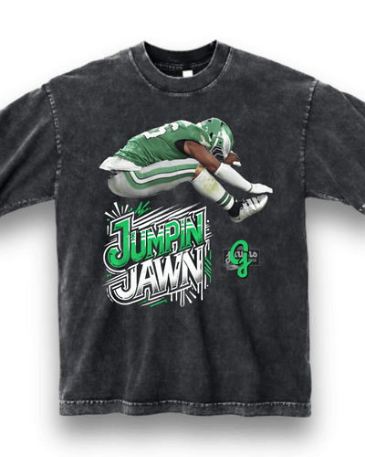 'Jumpin Jawn' Saquon Barkley Exclusive T-Shirt or Hoodie - Short Sleeve - Jawns on Fire Sneakers & Shoes