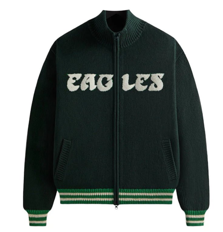 Kith x NFL 47 Eagles Wyona Full Zip Sweater Stadium - Coat - Jawns on Fire Sneakers & Shoes